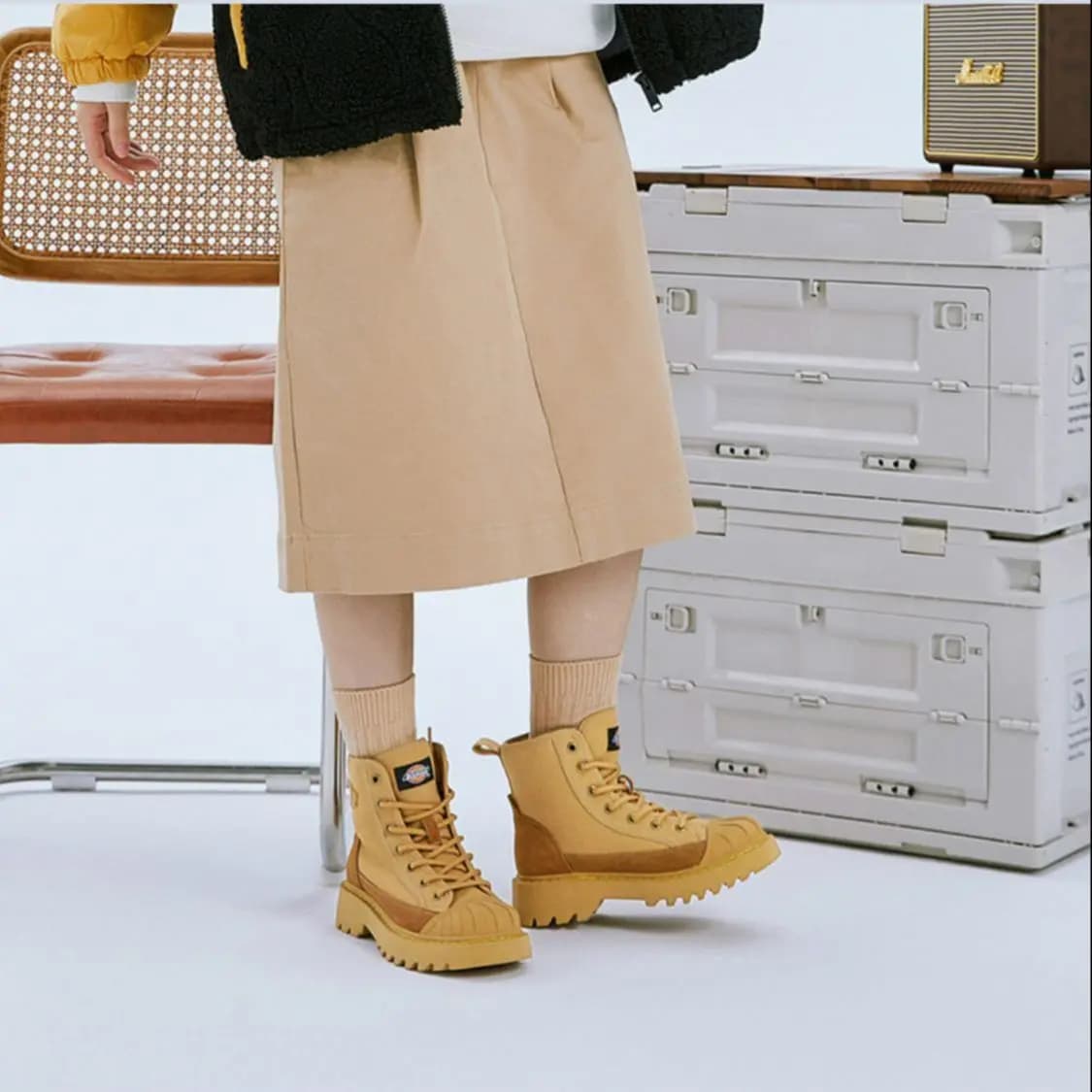 Dickies Qadın Martin Bot Sarı 10