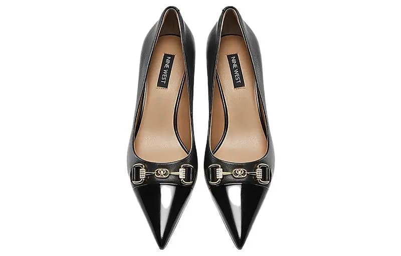 NINE WEST Leather Simple Fashion Stiletto Heels 5cm Women's 7