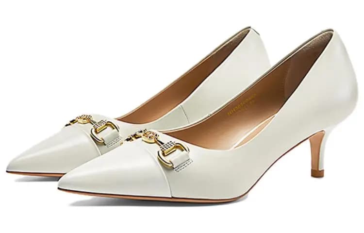 NINE WEST Leather Simple Fashion Stiletto Heels 5cm Women's 2