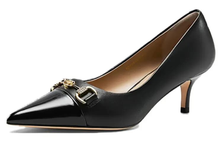 NINE WEST Leather Simple Fashion Stiletto Heels 5cm Women's 5
