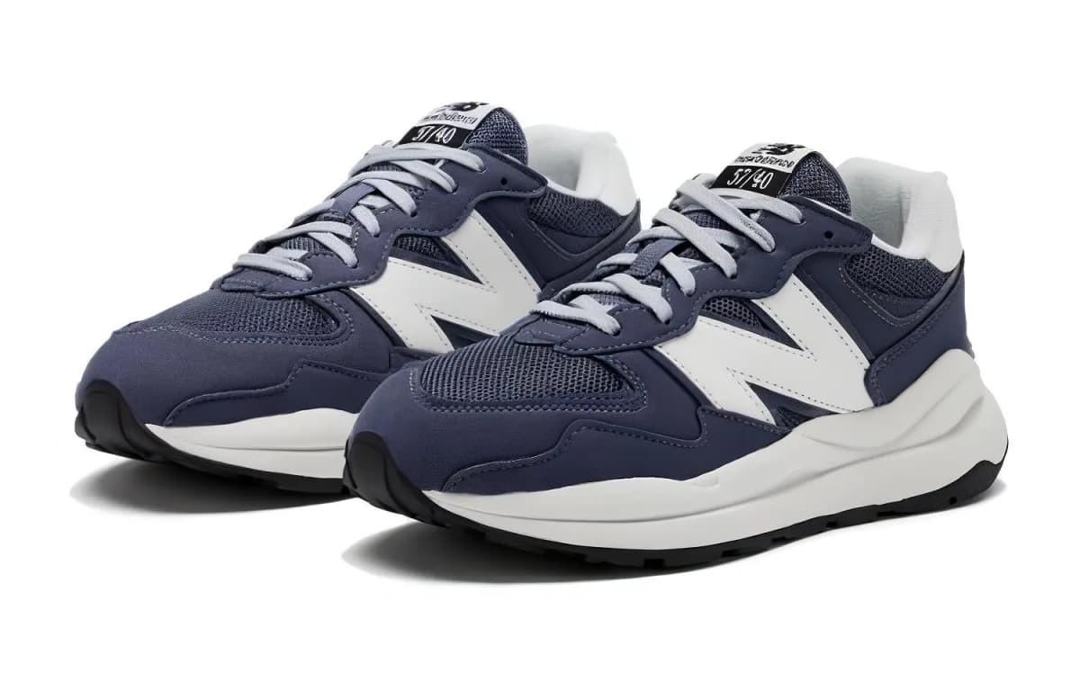 New Balance NB 5740 Series Durable Breathable Kids Lifestyle Shoes Navy Blue Teenagers 2