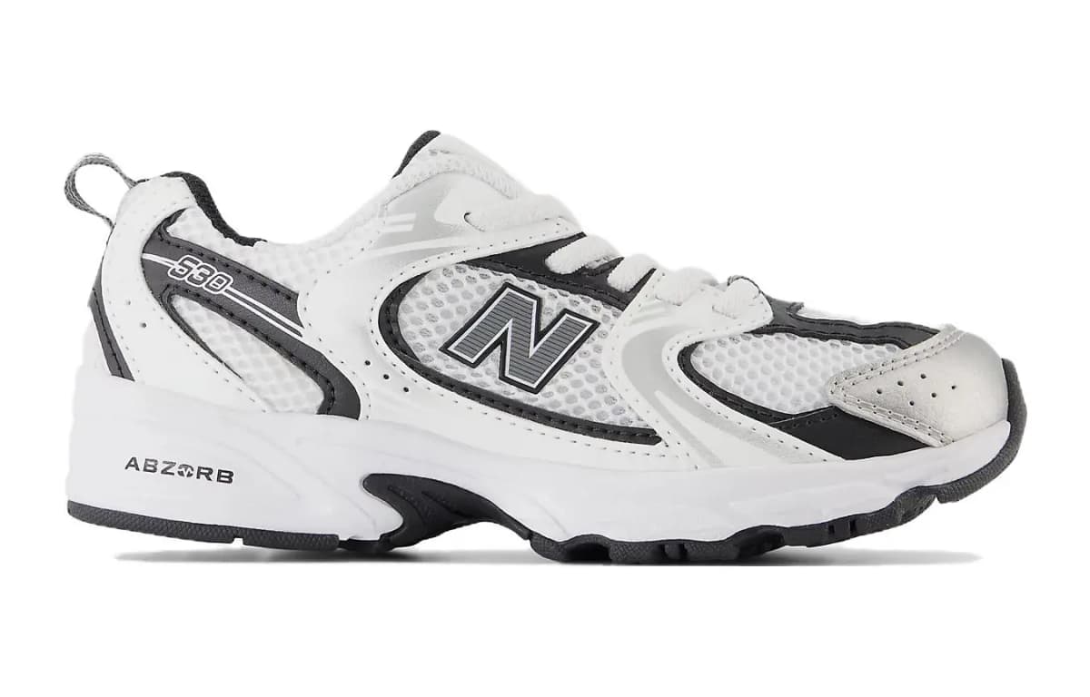 New Balance Lifestyle Uşaq Ayaqqabısı Ağ/Qara 2