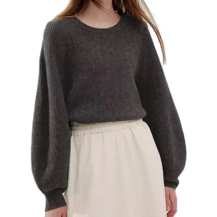 UNIQLO FW23 U Series Qadın Sviteri Tünd Qəhvəyi 2