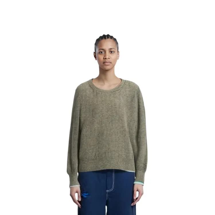 UNIQLO FW23 U Series Qadın Sviteri Khaki 7