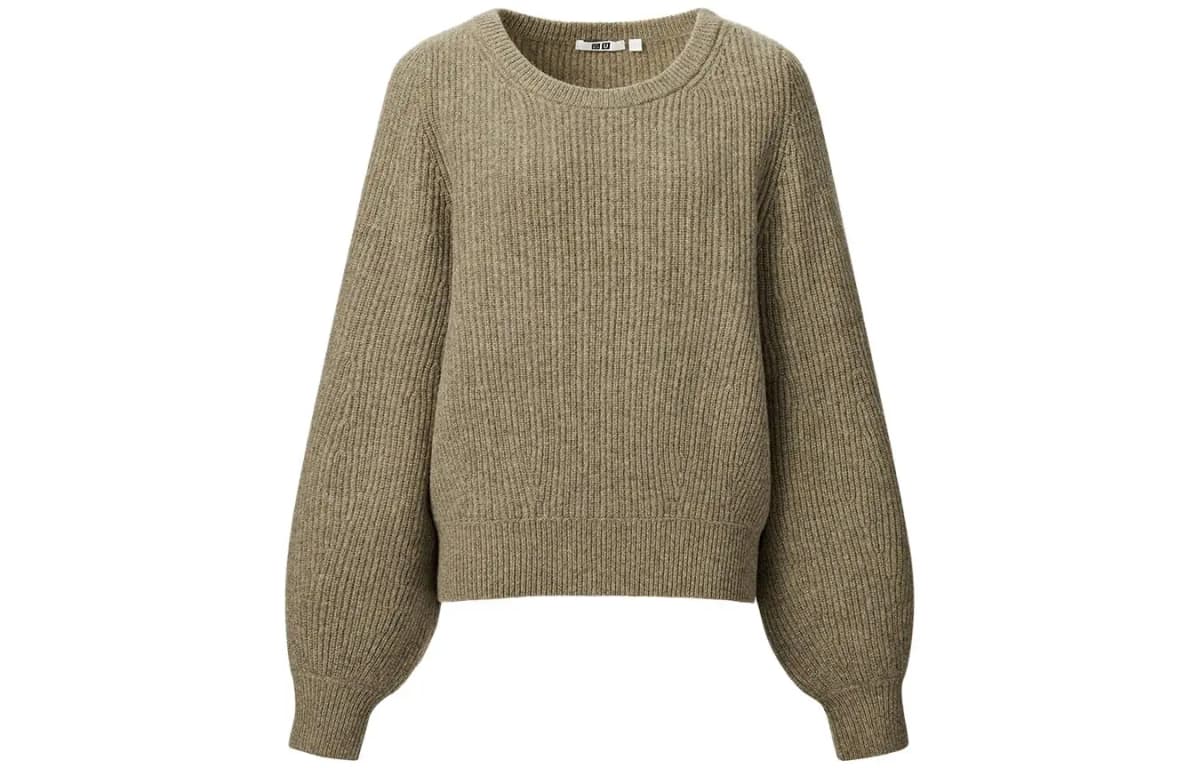 UNIQLO FW23 U Series Qadın Sviteri Khaki