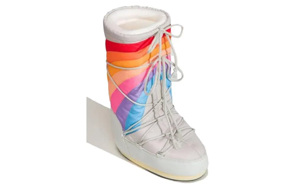 Moon Boot Logo Rainbow-print Qar Çəkmələri 3