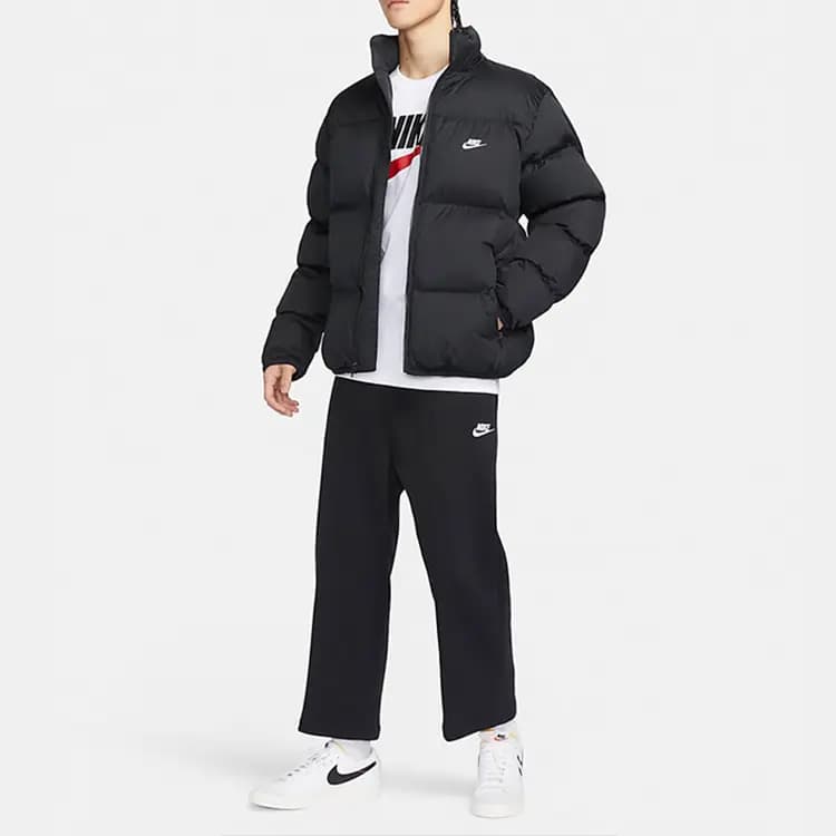 Nike Sportswear Club Kişi Puffer Kurtkası Qara 4