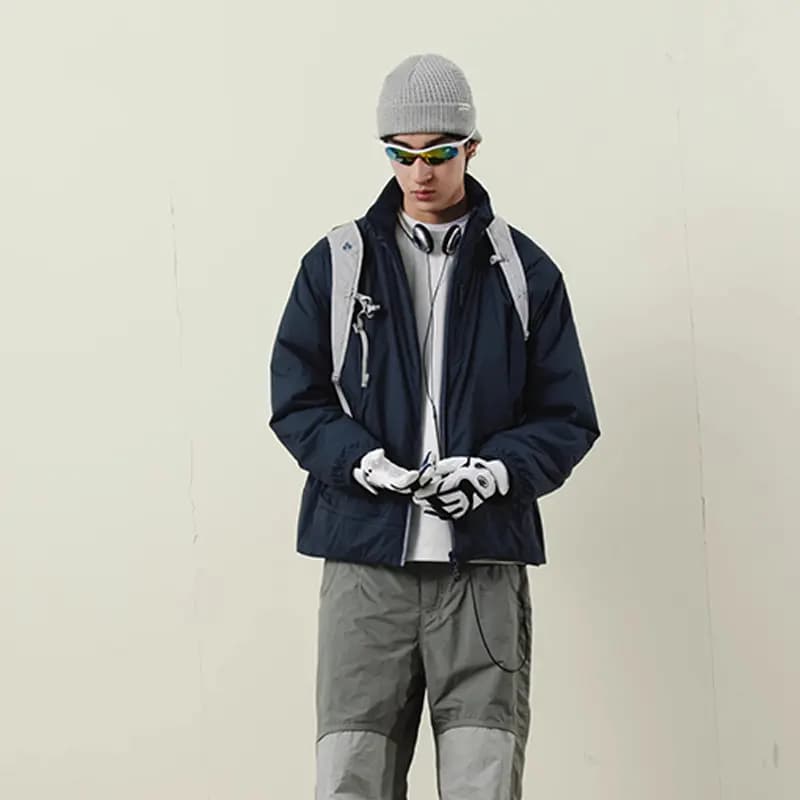 NOTHOMME Mountain Outdoor Enzyme Washed Corduroy Cotton Jacket Warm Harrington Jacket Unisex 4