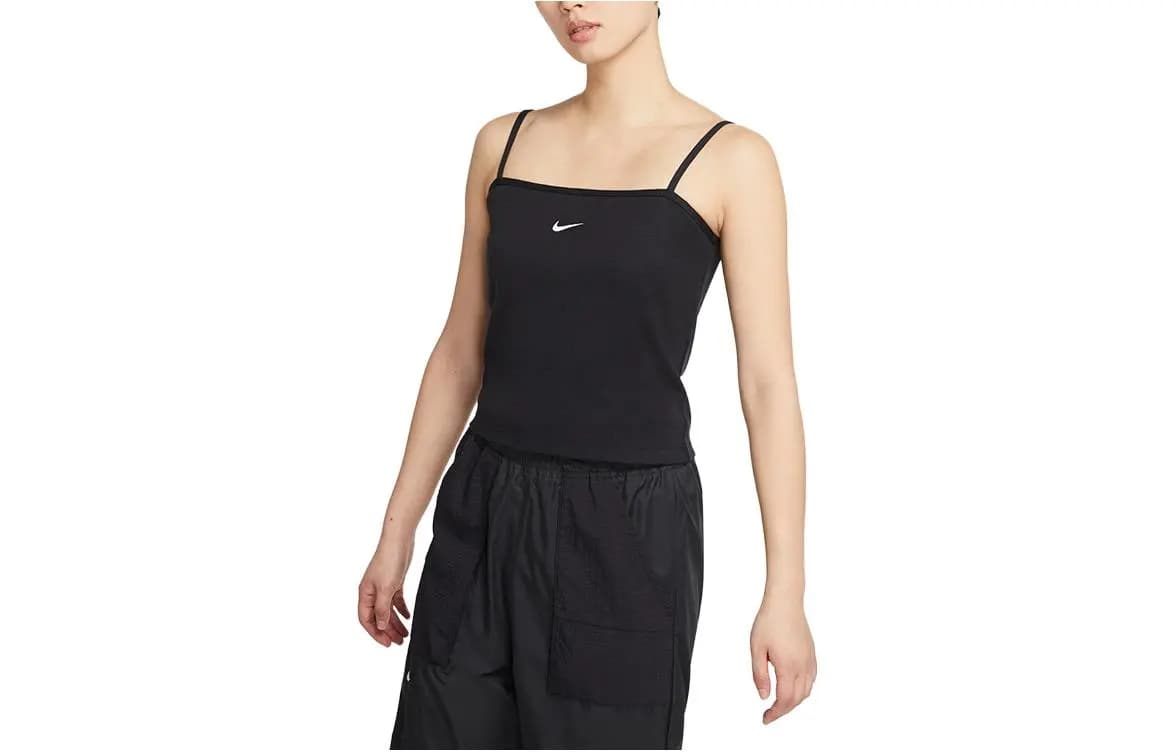Nike Örgü Qadın Maykası Qara