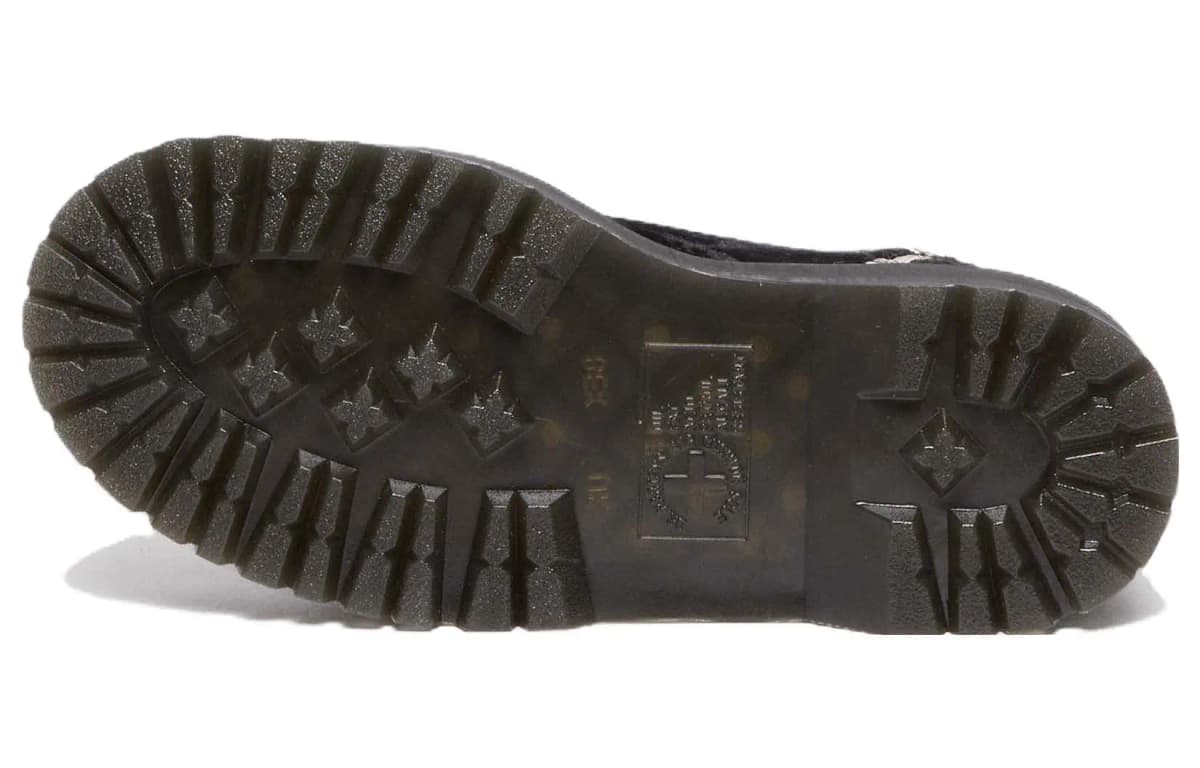 Dr.Martens Vegan Jadon Boot Max Crushed Velvet Platforms 'Black' Women's 5