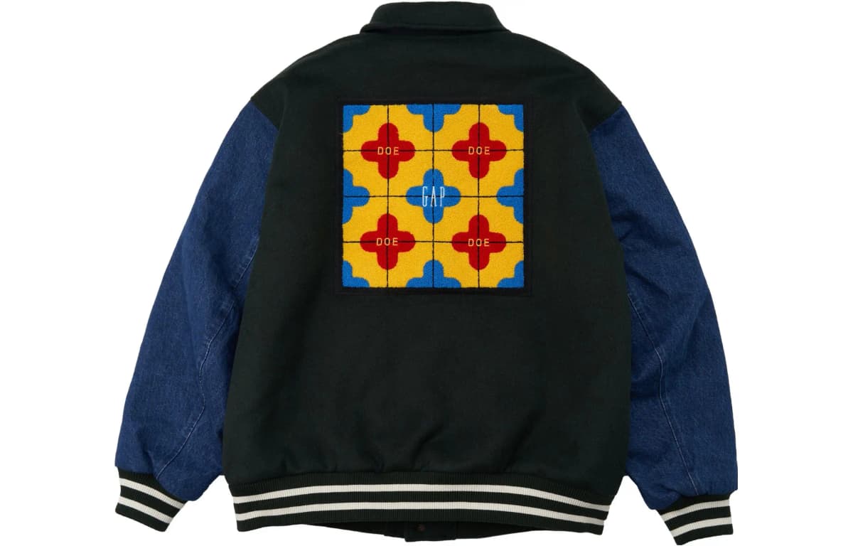 Doe X GAP Baseball Köynəyi Unisex Qara 2