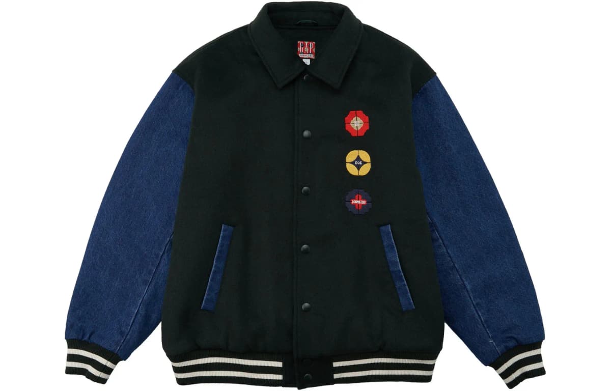 Doe X GAP Baseball Köynəyi Unisex Qara