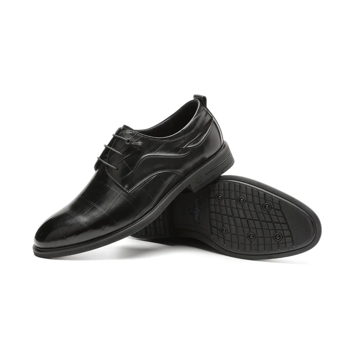 AOKANG Lace-Up Business Formal Leather Shoes Men's Black 5