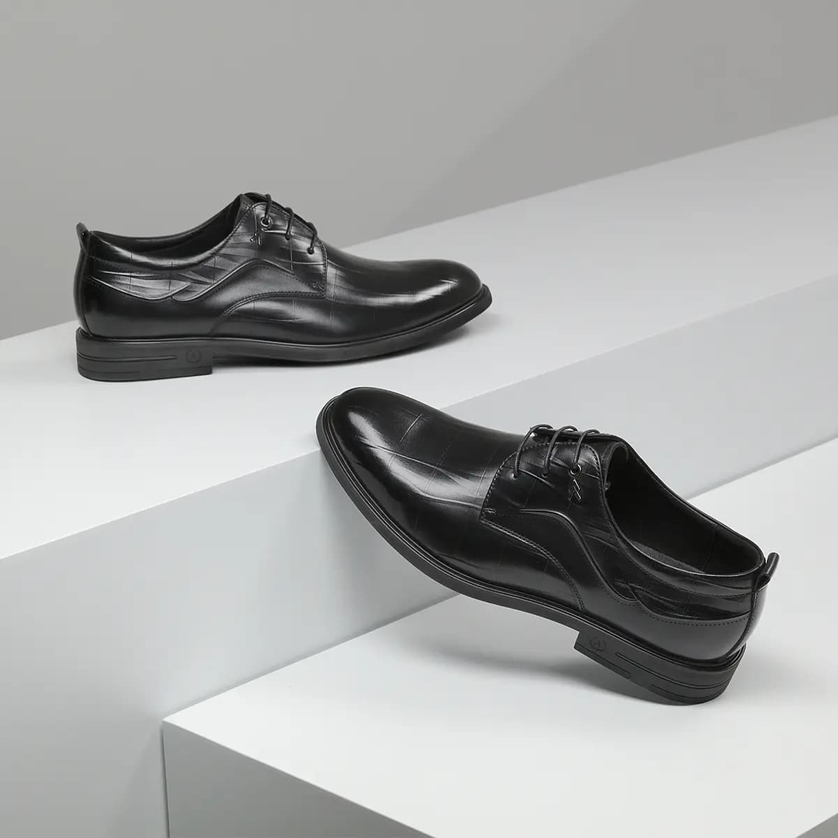AOKANG Lace-Up Business Formal Leather Shoes Men's Black 6