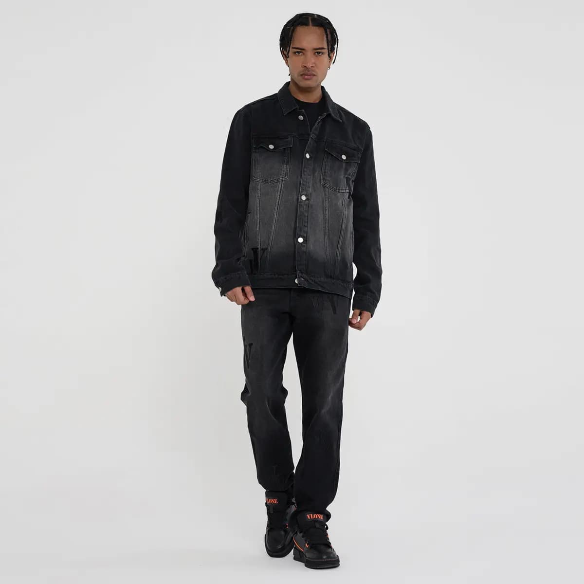 VLONE Unisex Cins Qara 10