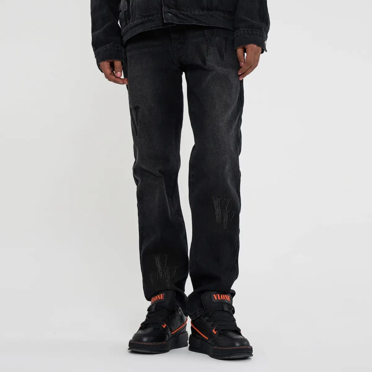 VLONE Unisex Cins Qara 4