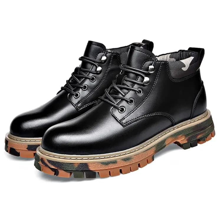 YEDANI Split Leather Lined Warm Fashion Casual Winter Boots Men's 3