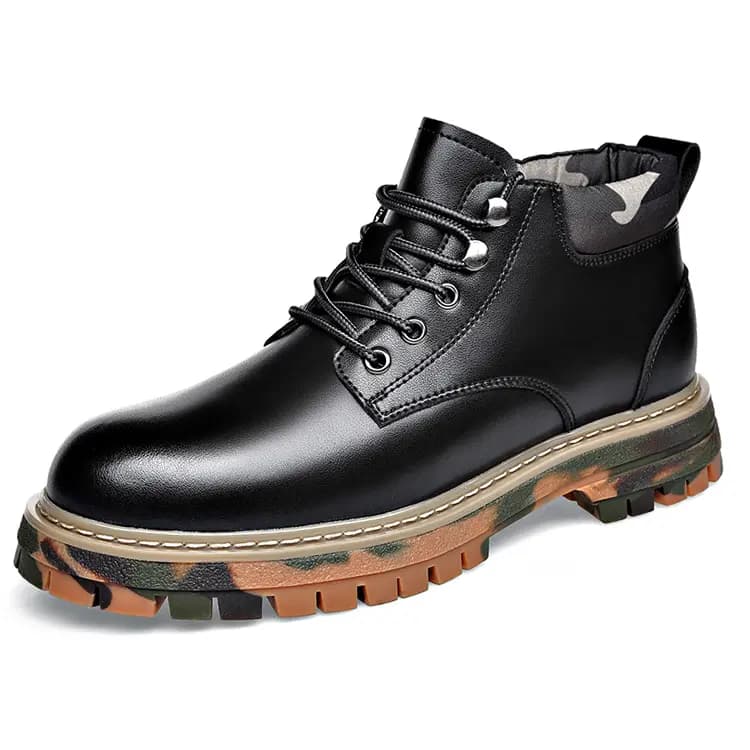 YEDANI Split Leather Lined Warm Fashion Casual Winter Boots Men's 2