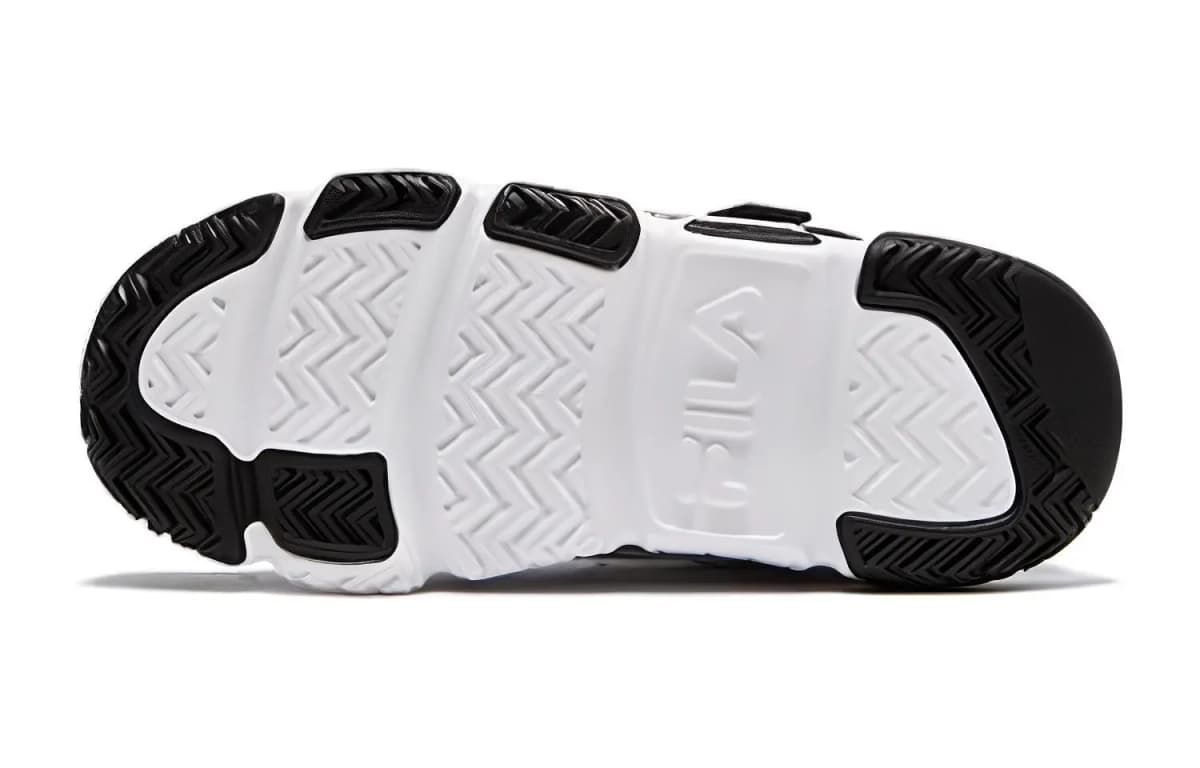 Youth FILA Comfort Cushioning Wear-Resistant Low-Top Children's Basketball Shoes Black Blue 5