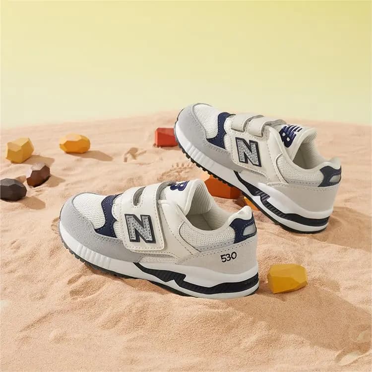 New Balance NB 530 Cushioning Breathable Low-Top Kids Lifestyle Shoes Light Gray Kids' 5