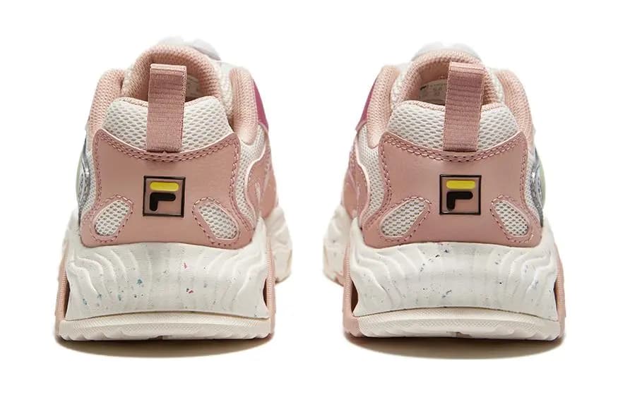 FILA KIDS Cushioning Low-Top Kids' Outdoor Shoes Pink White Teenagers 5
