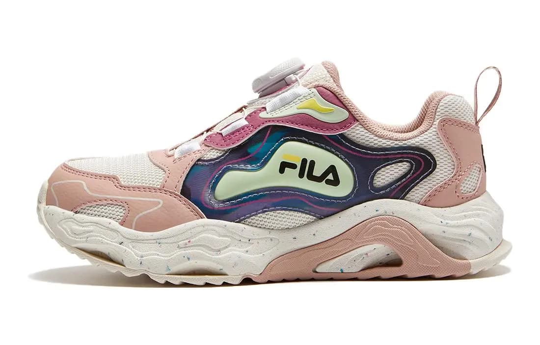 FILA KIDS Cushioning Low-Top Kids' Outdoor Shoes Pink White Teenagers