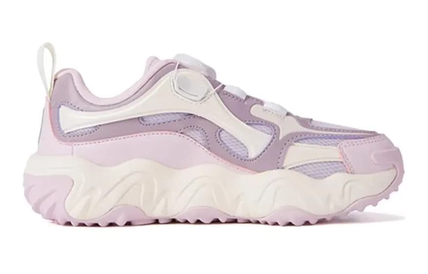 Big Kid FILA Casual Comfortable Cushioning Wear-Resistant Kids Training Shoes Lavender Purple 2