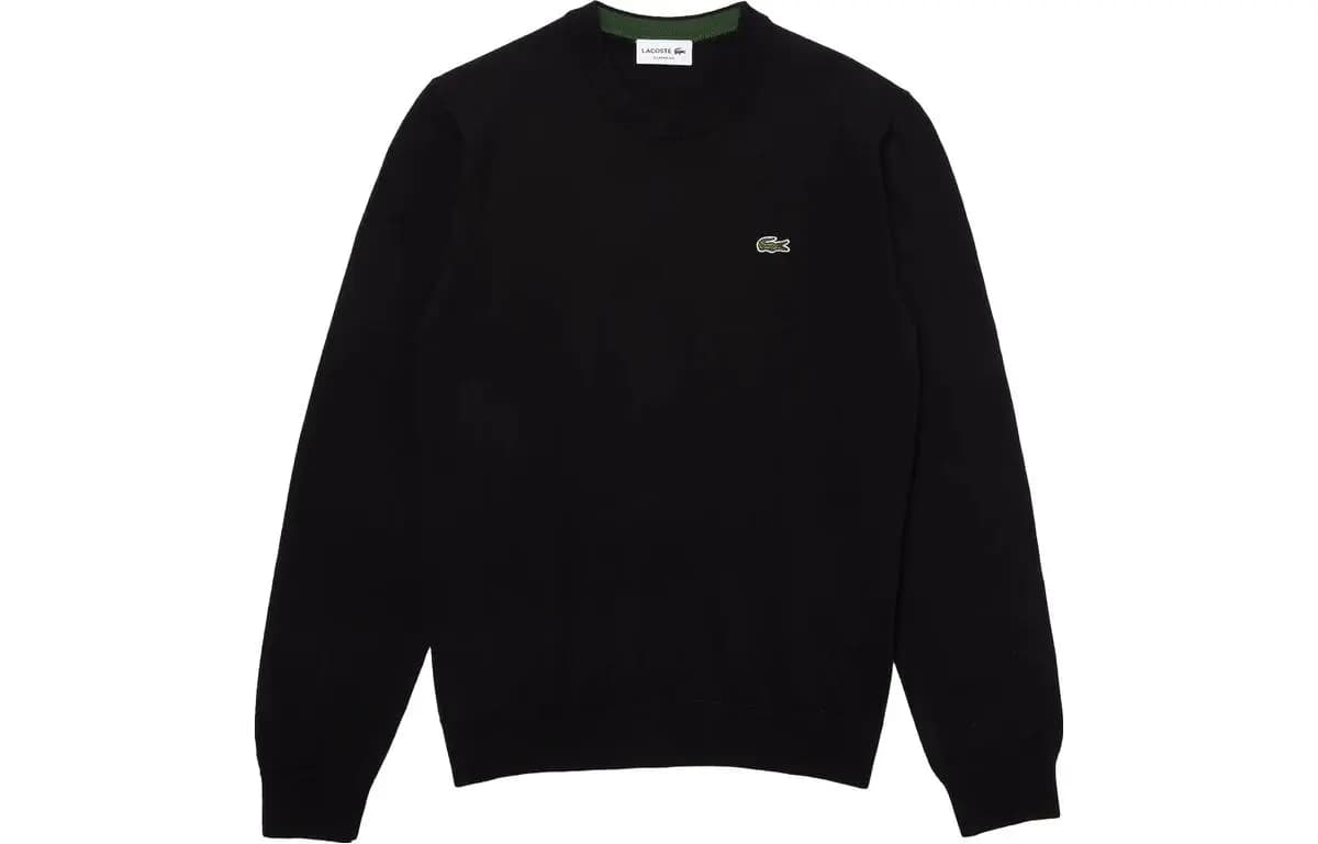 LACOSTE Logo Patch Sviter