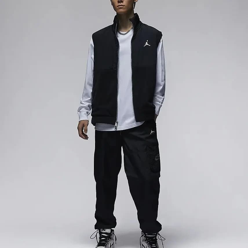 Jordan Essentials Zip-Up Vest Kişi Qara 3