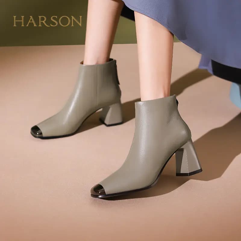 HARSON Qadın Qısaboğaz Çəkmə 6.5sm 15