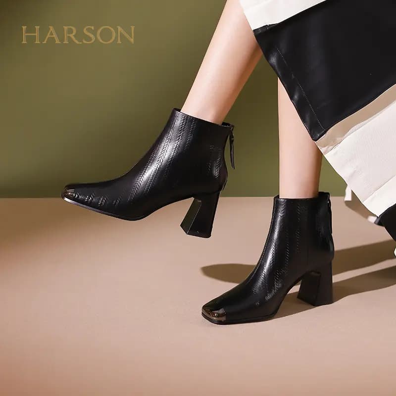 HARSON Qadın Qısaboğaz Çəkmə 6.5sm 22