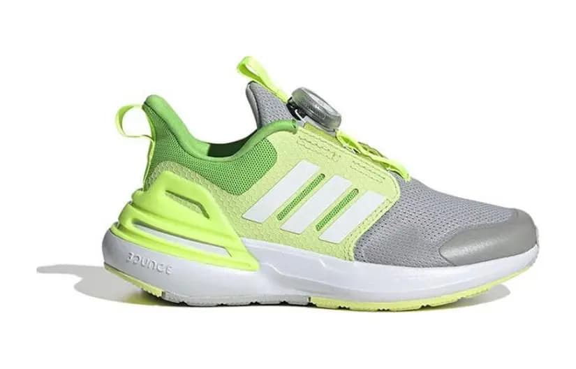Adidas Rapidasport BOA Low-Top Uşaq Qaçış Ayaqqabısı Boz/Yaşıl 2