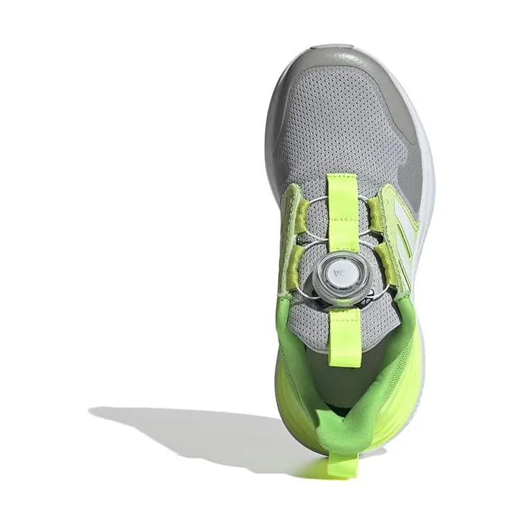 Adidas Rapidasport BOA Low-Top Uşaq Qaçış Ayaqqabısı Boz/Yaşıl 4