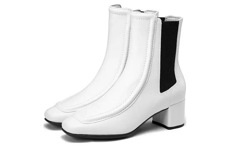 Ecco Chelsea Boots 5cm Women's White 3