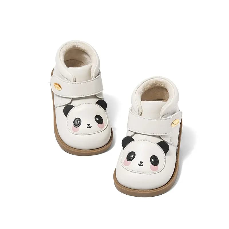 Snoffy Animistic Series Durable Warm Low-Top Toddler Shoes Black White Infant And Toddler 10