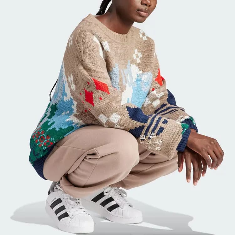 Adidas Originals Qadın Cemper Çəhrayı/Qəhvəyi 3