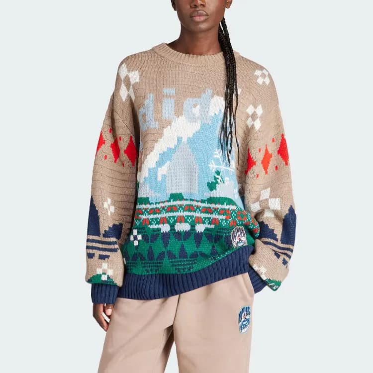 Adidas Originals Qadın Cemper Çəhrayı/Qəhvəyi 2