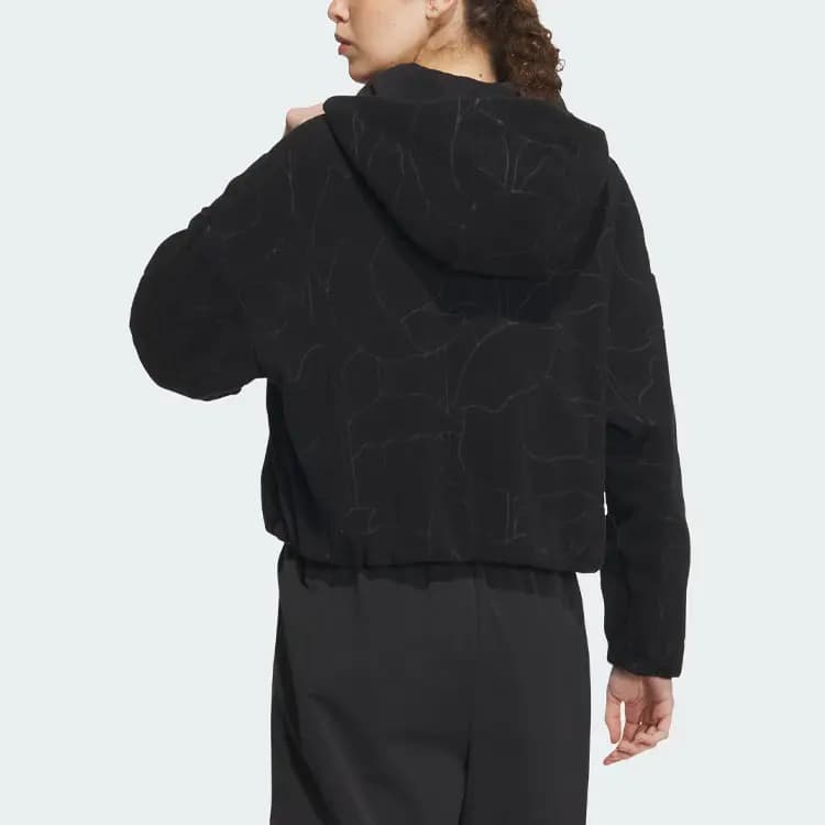Adidas CITY ESCAPE Qadın Məxmər Pencəyi Qara 3