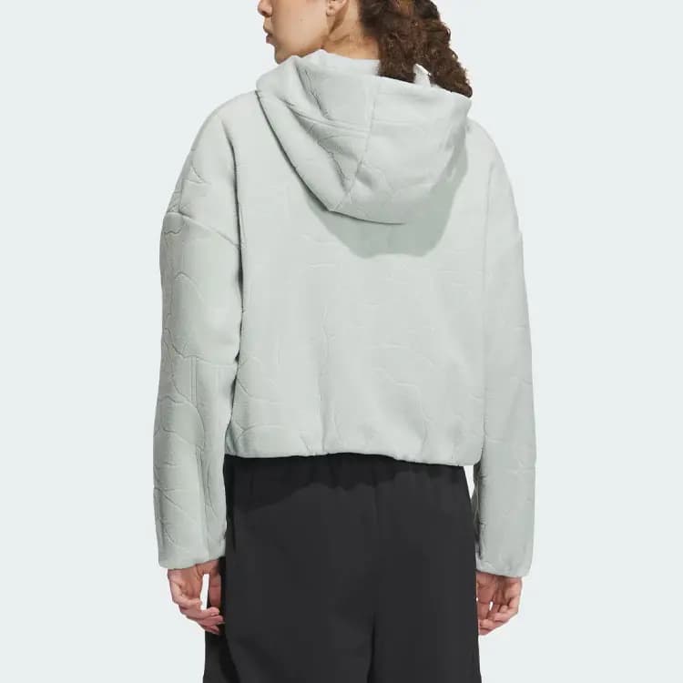 Adidas CITY ESCAPE Qadın Məxmər Pencəyi Gümüşü/Boz 3