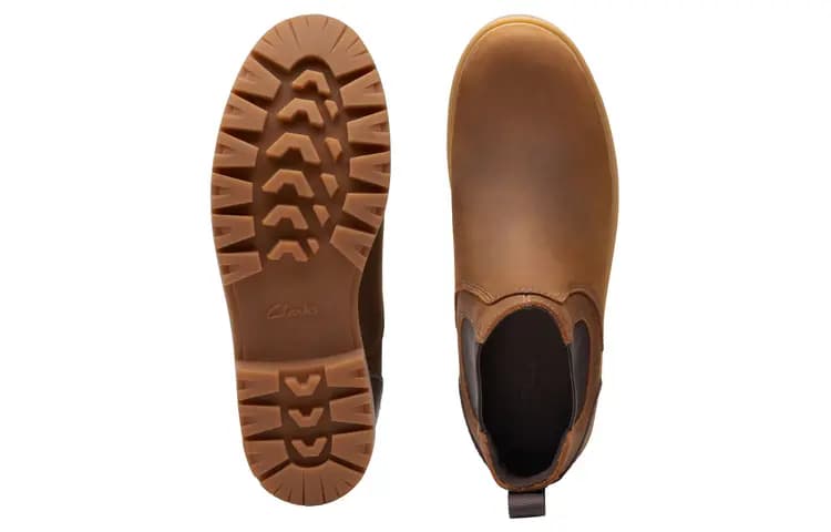 Clarks Kişi Çelsi Çəkməsi Qəhvəyi 3