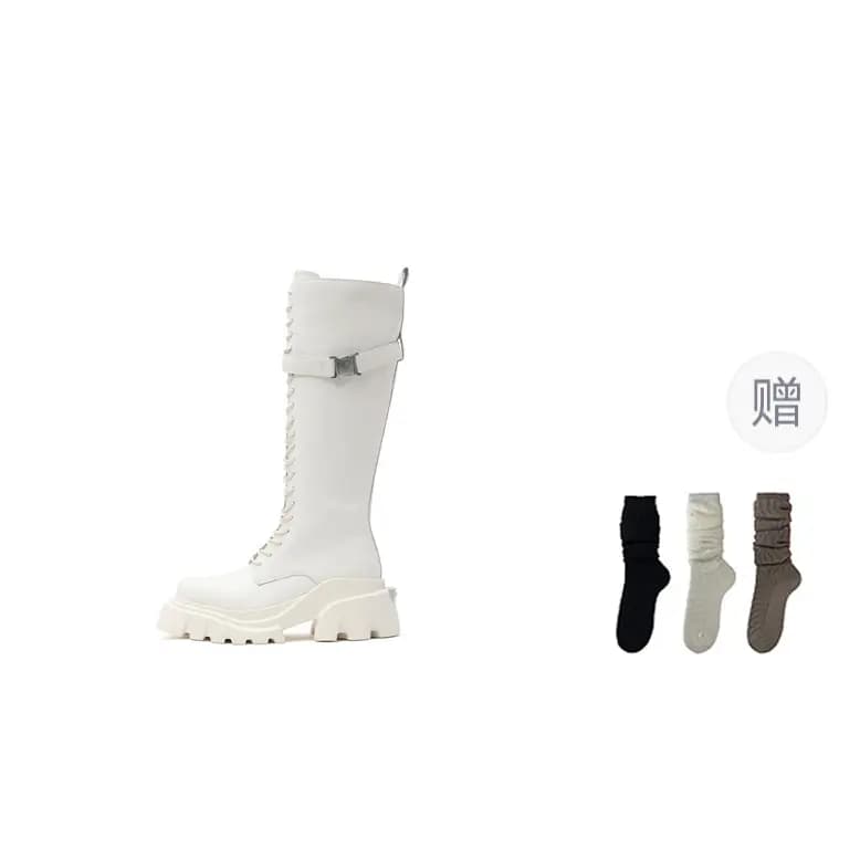DAPHNE LAB Candy Series Knee-high Boots 6cm Women's 6