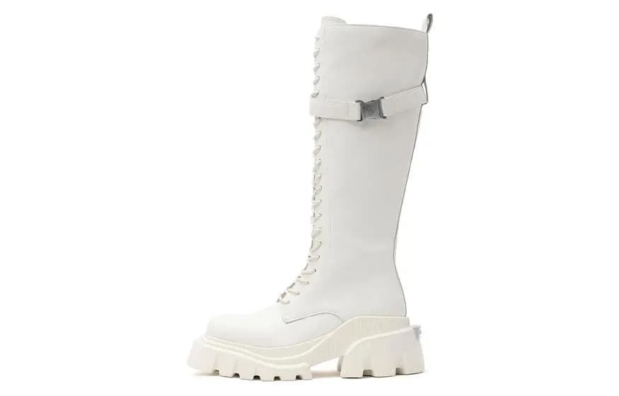 DAPHNE LAB Candy Series Knee-high Boots 6cm Women's 7