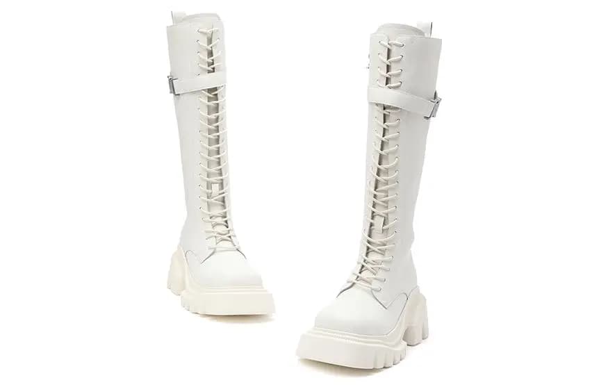 DAPHNE LAB Candy Series Knee-high Boots 6cm Women's 10