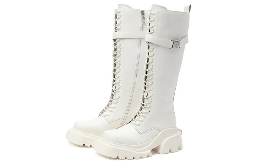 DAPHNE LAB Candy Series Knee-high Boots 6cm Women's 9