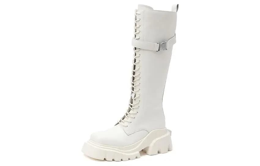 DAPHNE LAB Candy Series Knee-high Boots 6cm Women's 8