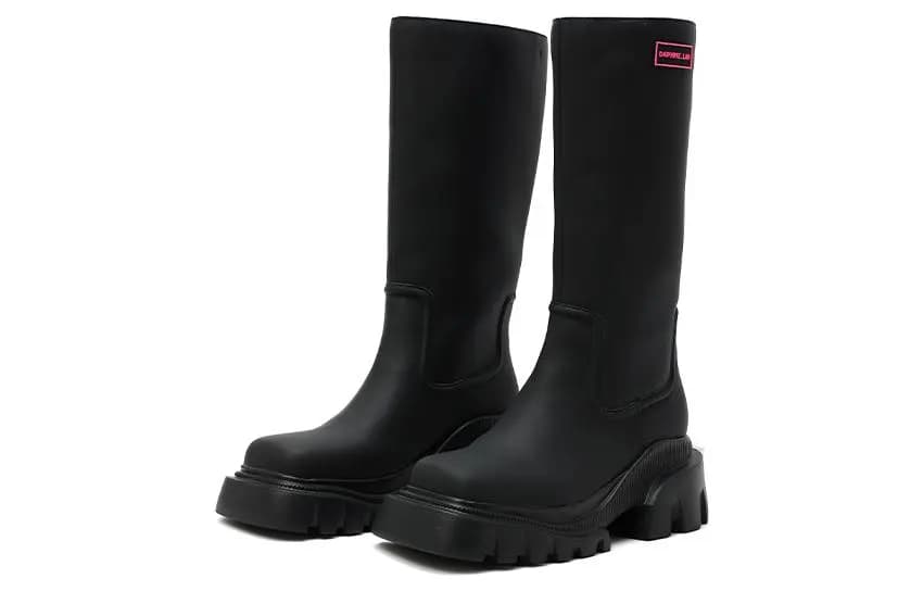 DAPHNE LAB Silk Fashion Versatile Casual High Boots 6cm Women's 10