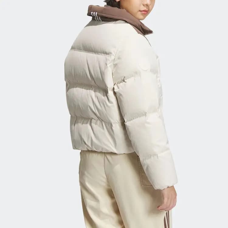 Adidas Originals Clover Series Qadın Puffer Pencəyi Ağ 3