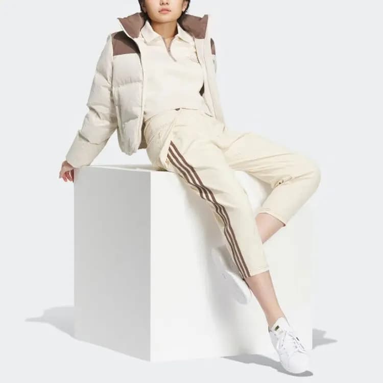 Adidas Originals Clover Series Qadın Puffer Pencəyi Ağ 4