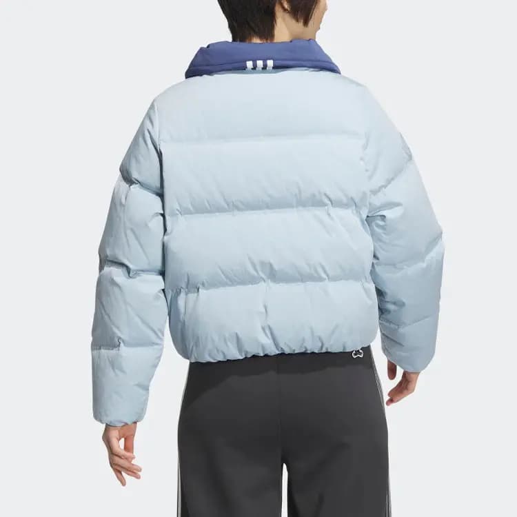 Adidas Originals Clover Series Outfit Down Jacket Women's Light Blue 3