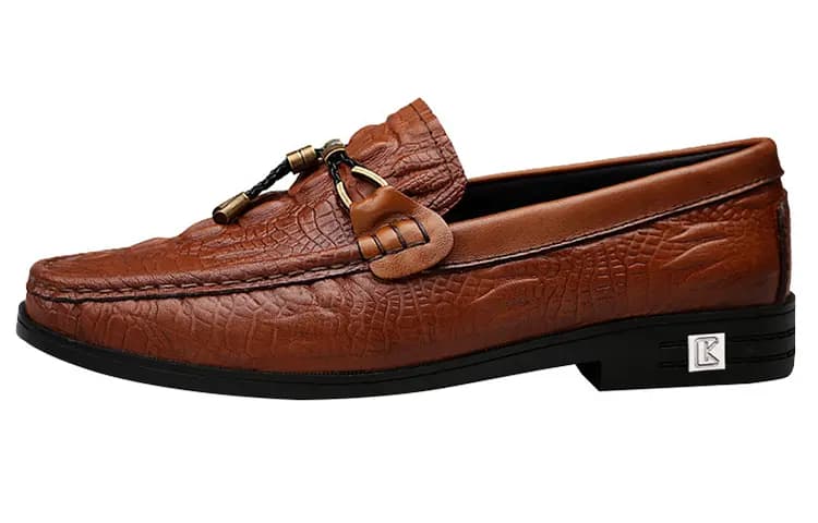 CKVUSAMG Genuine Leather Loafers Comfortable Trendy Casual Driving Shoes Unisex 19